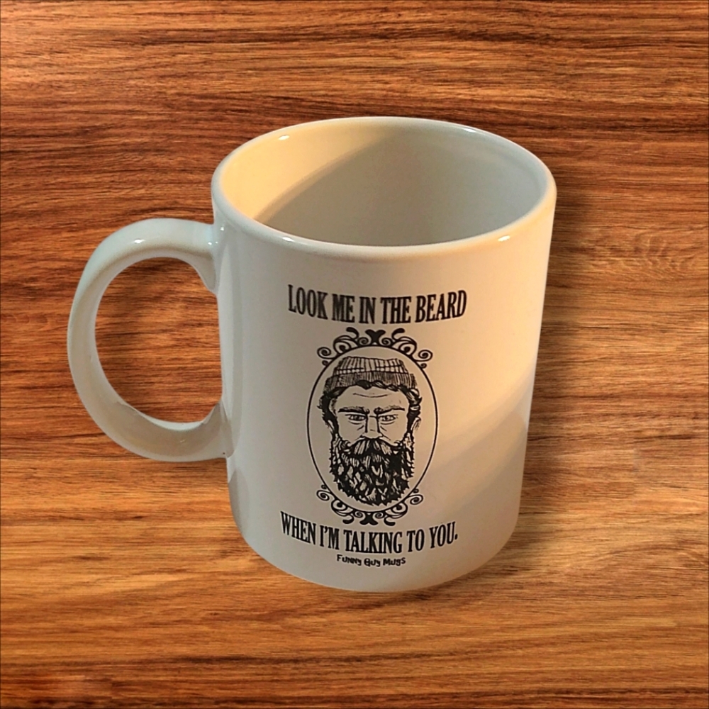 Funny Guy Mugs Beard Hairy Humor Coffee Mug Cup